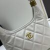 Chanel 24A Small Hobo Bag in Oil-Waxed Full-Grain Leather