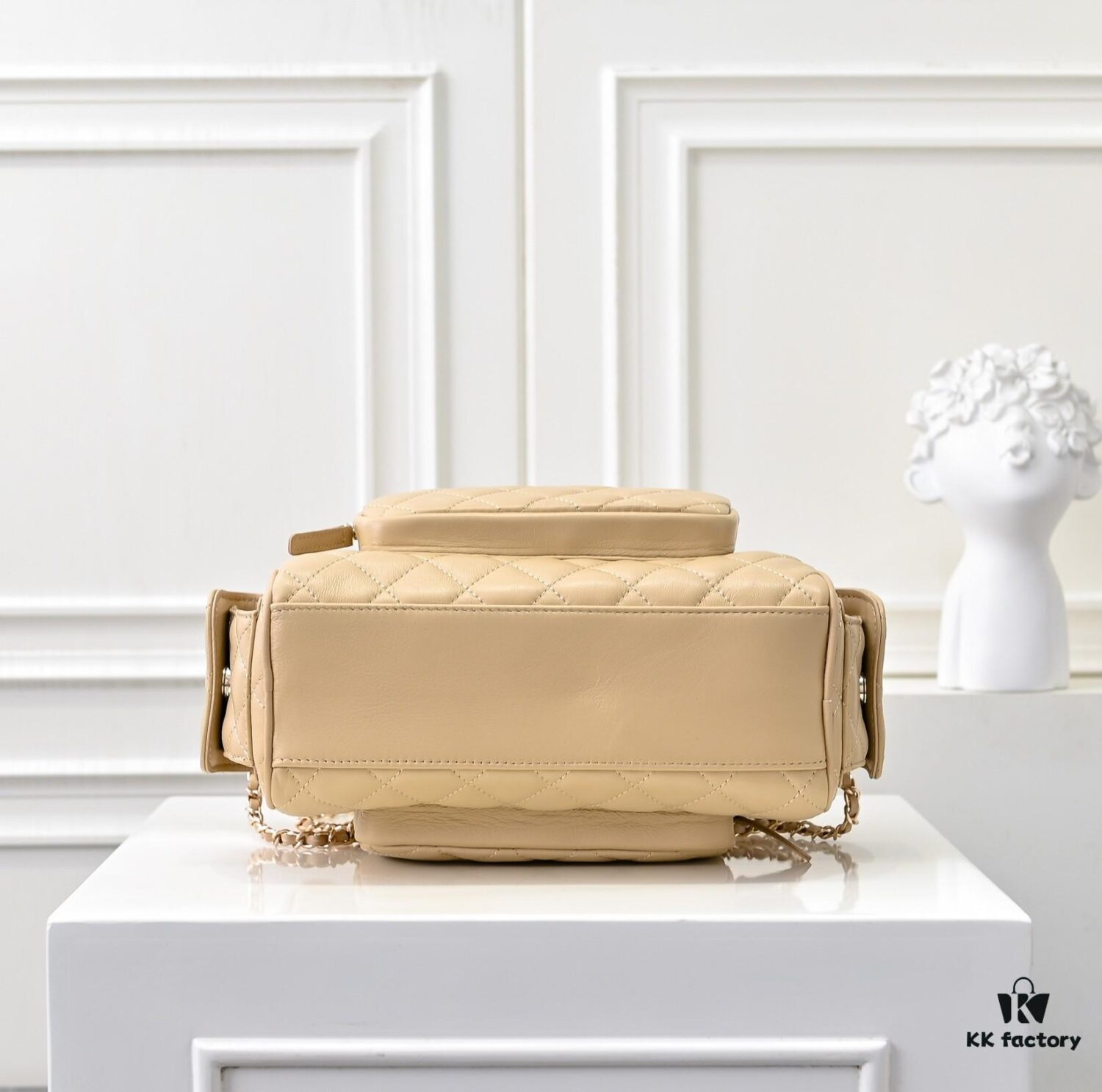 CHANEL 24K New Bowling Camera Bag in Lambskin with Gold-Tone Hardware