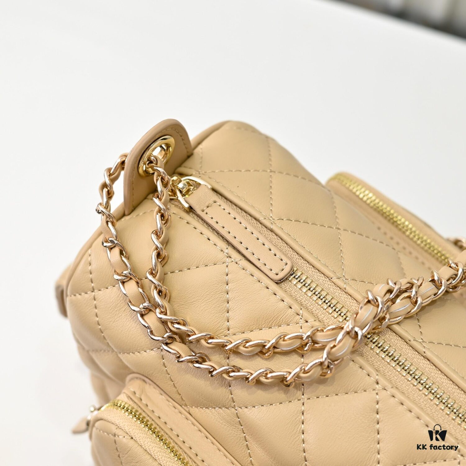 CHANEL 24K New Bowling Camera Bag in Lambskin with Gold-Tone Hardware