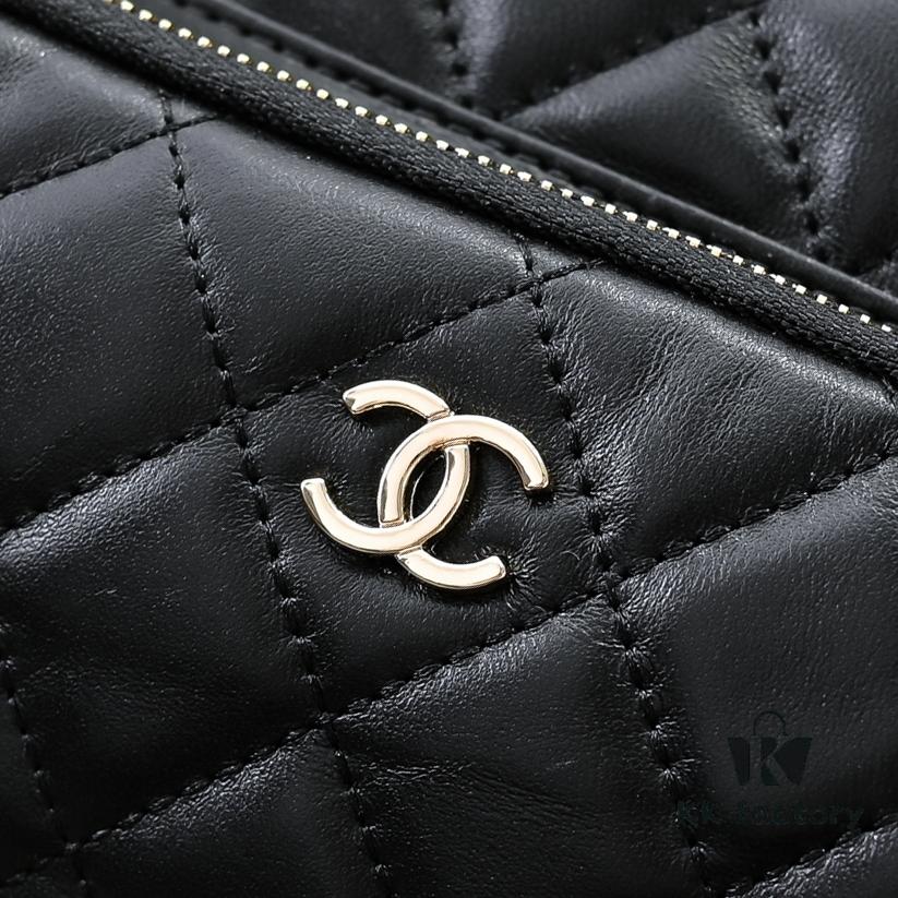 CHANEL 24K New Bowling Camera Bag in Lambskin with Gold-Tone Hardware