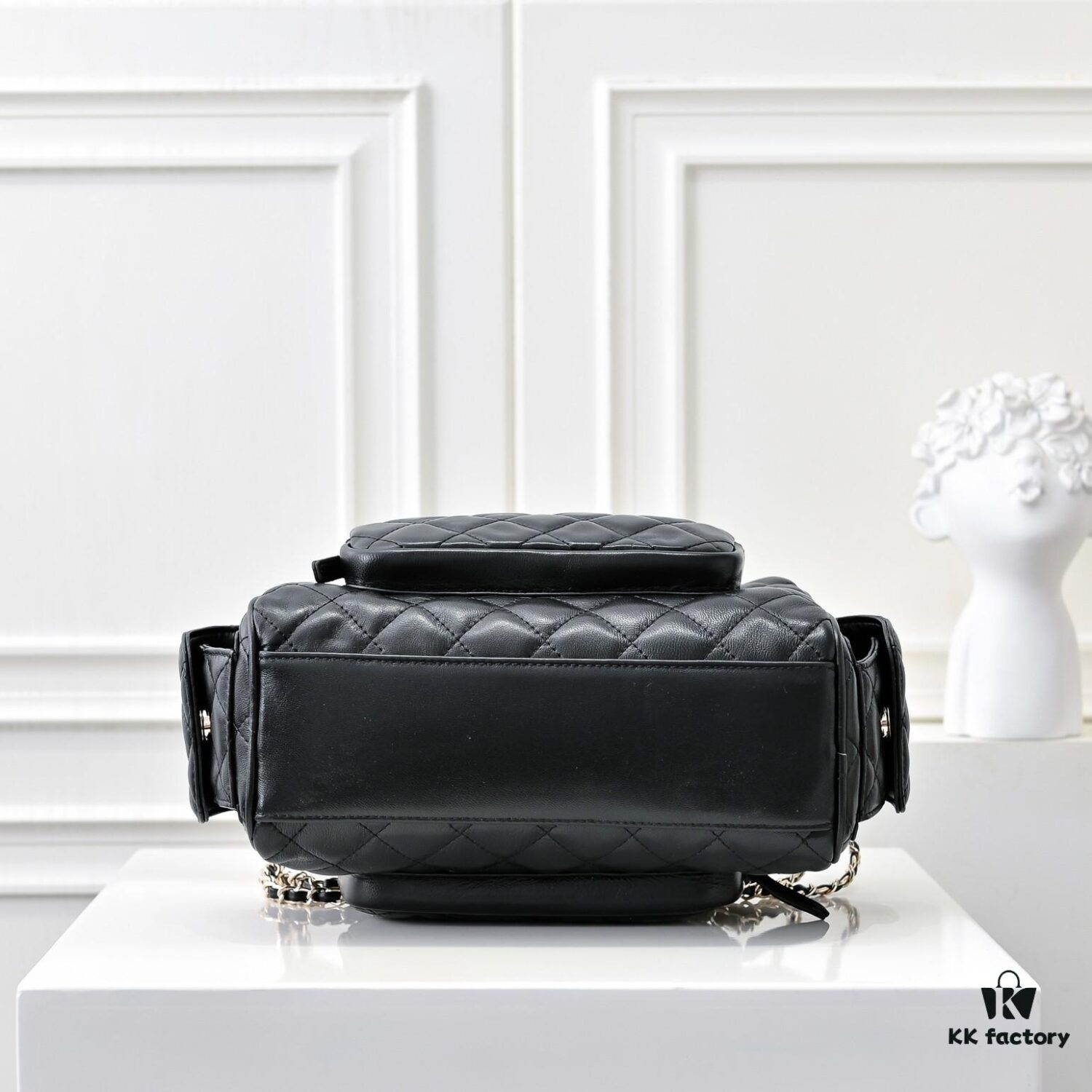 CHANEL 24K New Bowling Camera Bag in Lambskin with Gold-Tone Hardware