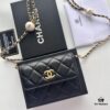 Chanel Boutique Style ❤❤ Caviar Leather with Pearl and Chain Hardware, Full Leather Interior and Exterior, High-Quality Craftsmanship, Gold-Tone Clasp, Can Be Worn as Shoulder Bag, Crossbody or Waist Bag