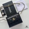 Best-selling Chanel-style Quilted Caviar Leather Bag with Pearl and Chain Hardware