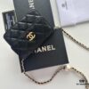 Best-selling Chanel-style Quilted Caviar Leather Bag with Pearl and Chain Hardware