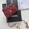 Chanel Luxury Counter Model ❤❤ Caviar Leather with Pearl and Chain Hardware, Full Leather Interior and Exterior, High-Quality Craftsmanship, Gold-Tone Clasp, Can Be Worn as Shoulder Bag, Crossbody or Waist Bag