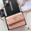 Chanel Chanel Counter Model ❤❤ Caviar Leather with Pearl and Chain Hardware, Full Leather Interior and Exterior, High-Quality Craftsmanship, Gold Buckle, Can Be Worn as Shoulder Bag, Crossbody or Waist Bag