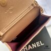 Chanel Luxury Counter Model ❤❤ Caviar Leather with Pearl and Chain Hardware, Full Leather Interior and Exterior, High-Quality Craftsmanship, Gold-Tone Clasp, Can Be Worn as Shoulder Bag, Crossbody or Waist Bag