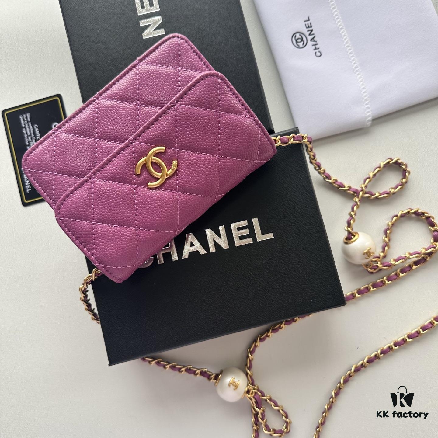 Bestselling Chanel-Style Quilted Pearl Chain Bag with Gold Hardware