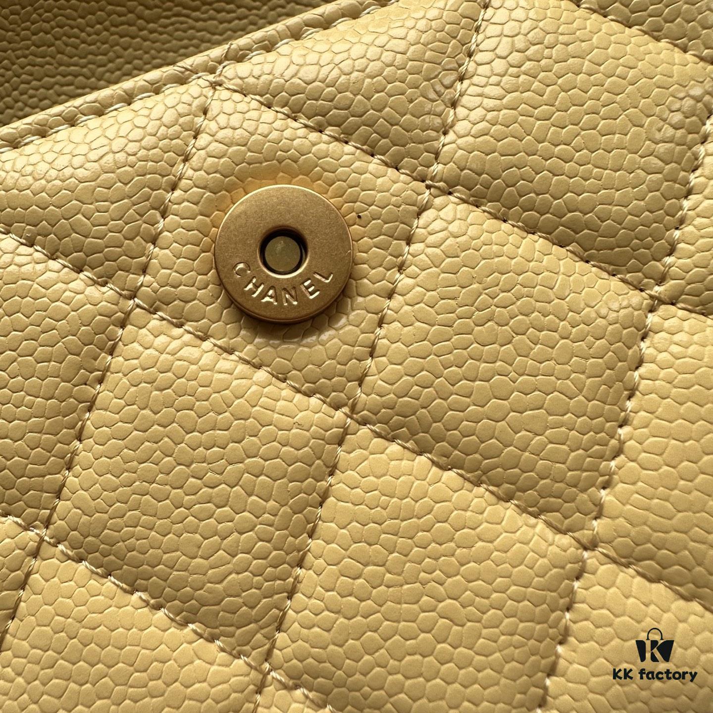 Chanel Chanel Counter Model ❤❤ Caviar Leather Chain with Pearl Hardware, Full Leather Inside and Out, High-Quality Craftsmanship, Gold Clasp, Shoulder Crossbody Bag or Waist Bag