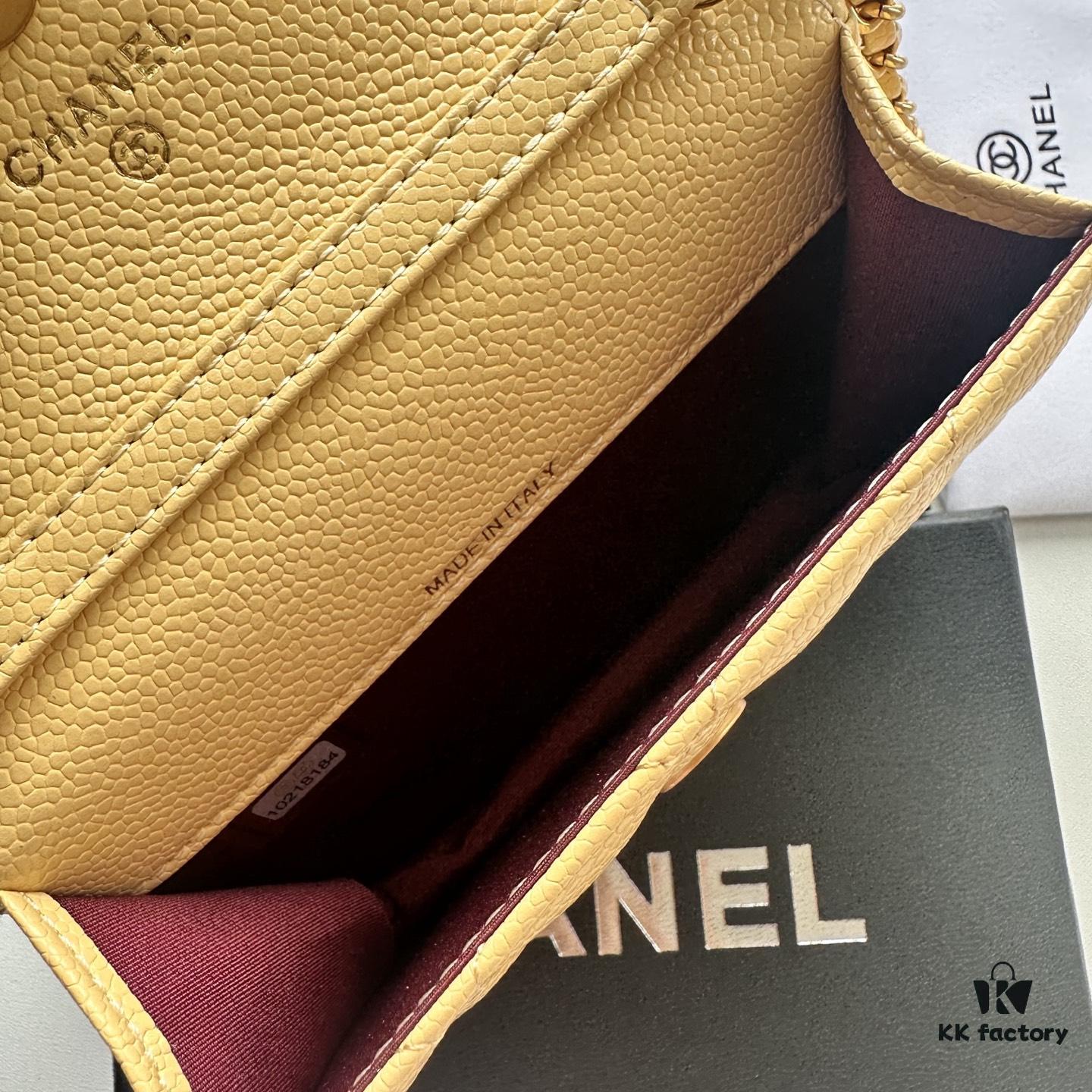 Chanel Chanel Counter Model ❤❤ Caviar Leather Chain with Pearl Hardware, Full Leather Inside and Out, High-Quality Craftsmanship, Gold Clasp, Shoulder Crossbody Bag or Waist Bag