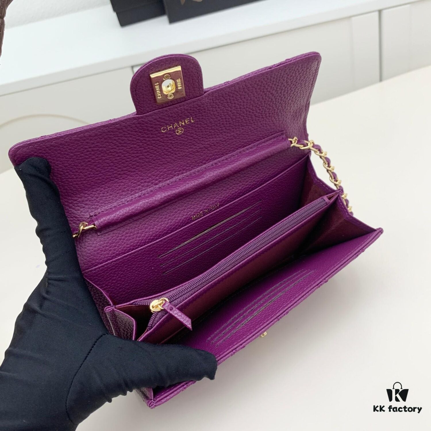 Chanel Classic Quilted Shoulder Crossbody Bag in Calfskin with CC Logo