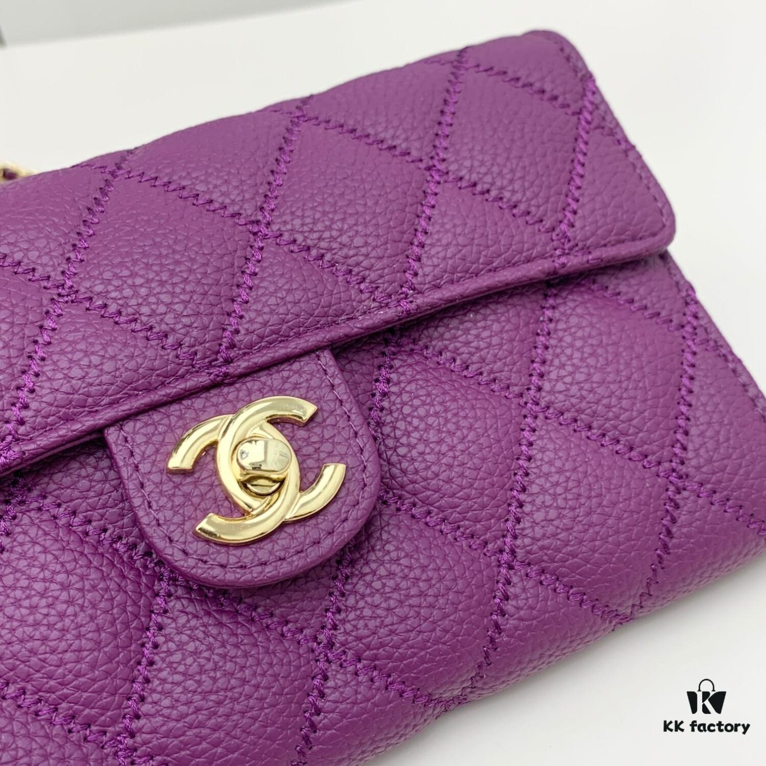 Chanel Classic Quilted Shoulder Crossbody Bag in Calfskin with CC Logo