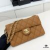 Bestselling Chanel Quilted Leather Shoulder Crossbody Bag with Chain
