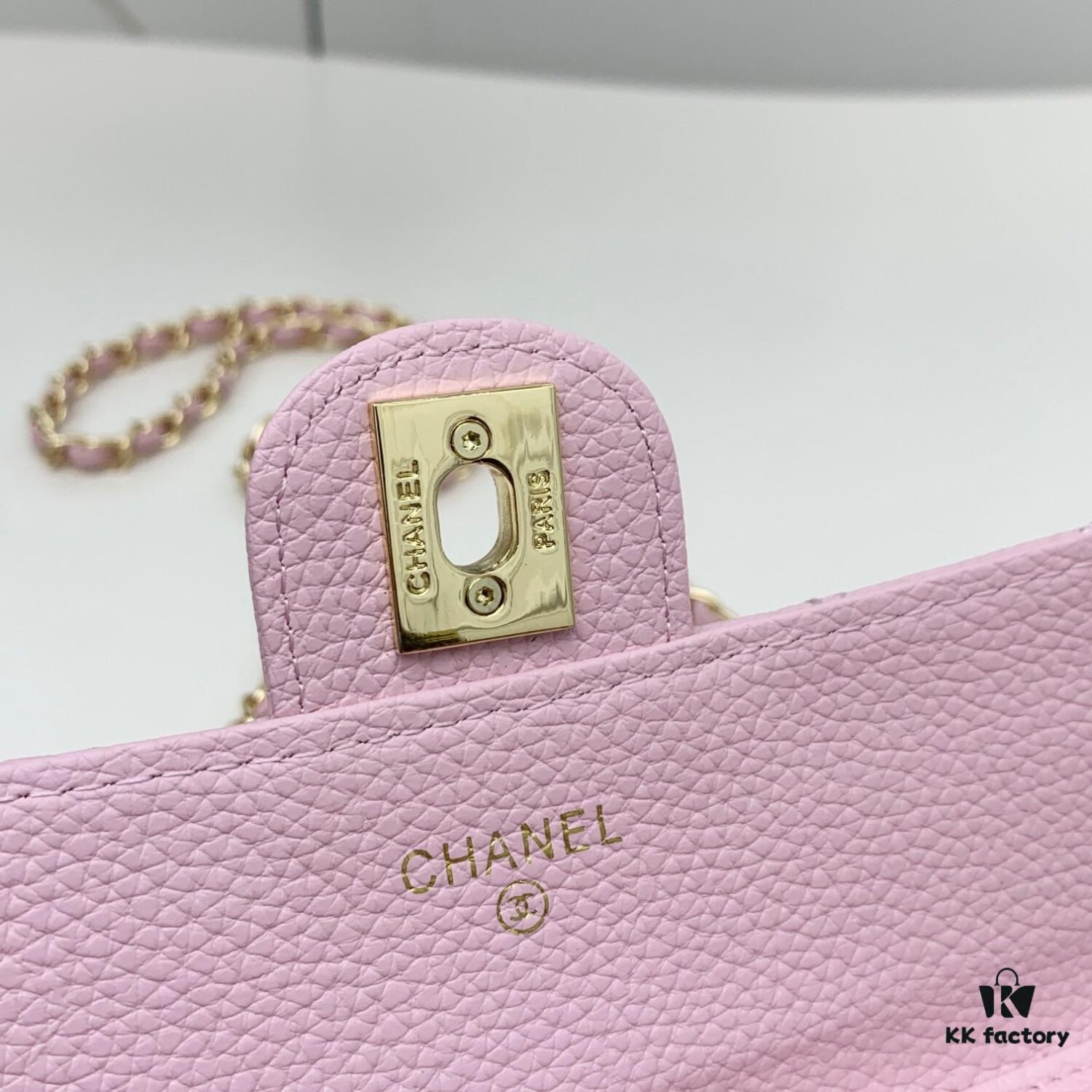 Chanel Classic Quilted Shoulder Crossbody Bag in Calfskin with Chain