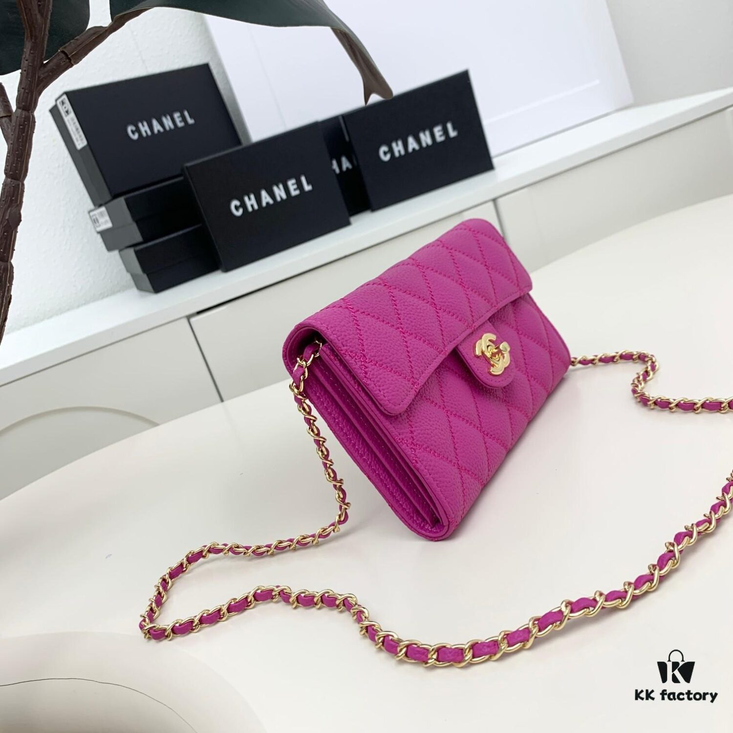 Chanel Classic Quilted Shoulder Crossbody Mini Bag in Calfskin with CC Logo