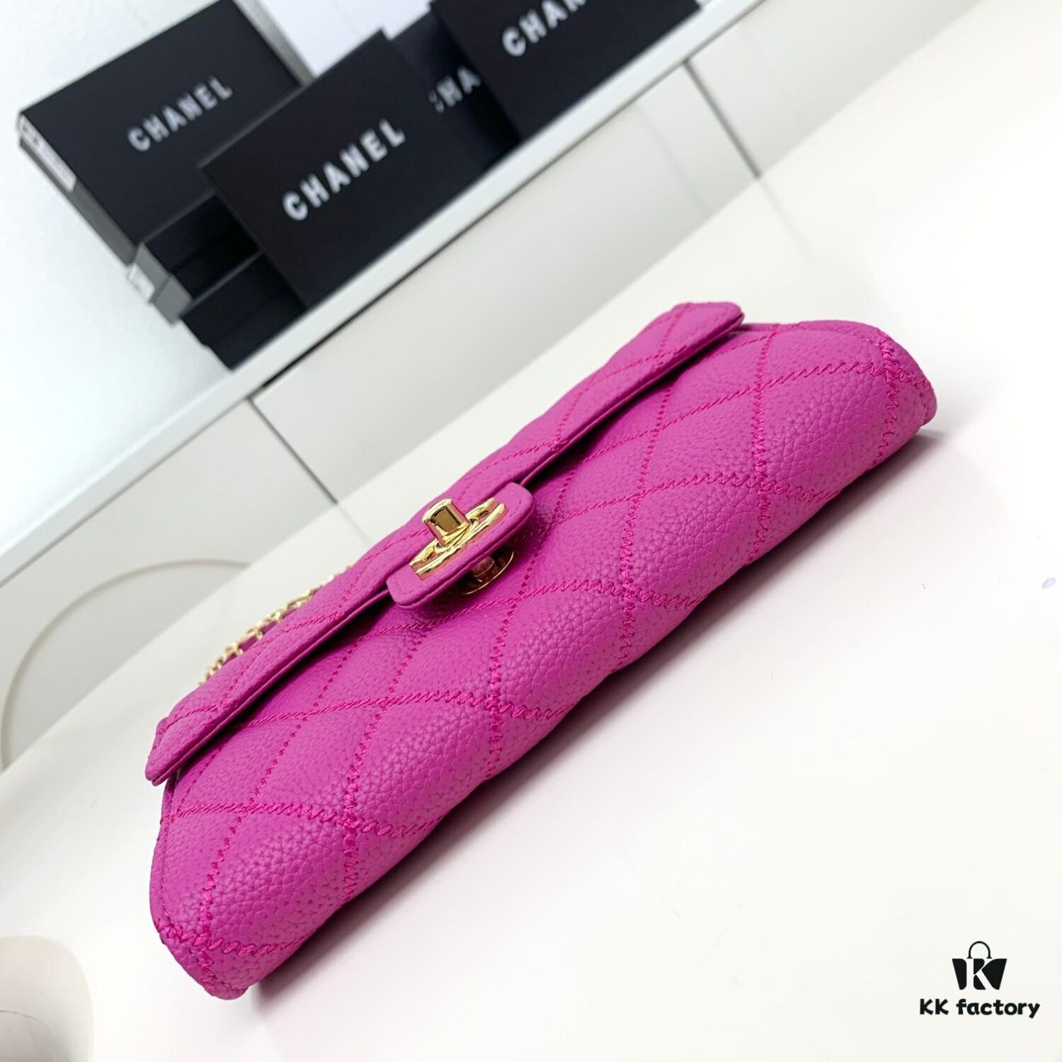 Chanel Classic Quilted Shoulder Crossbody Mini Bag in Calfskin with CC Logo