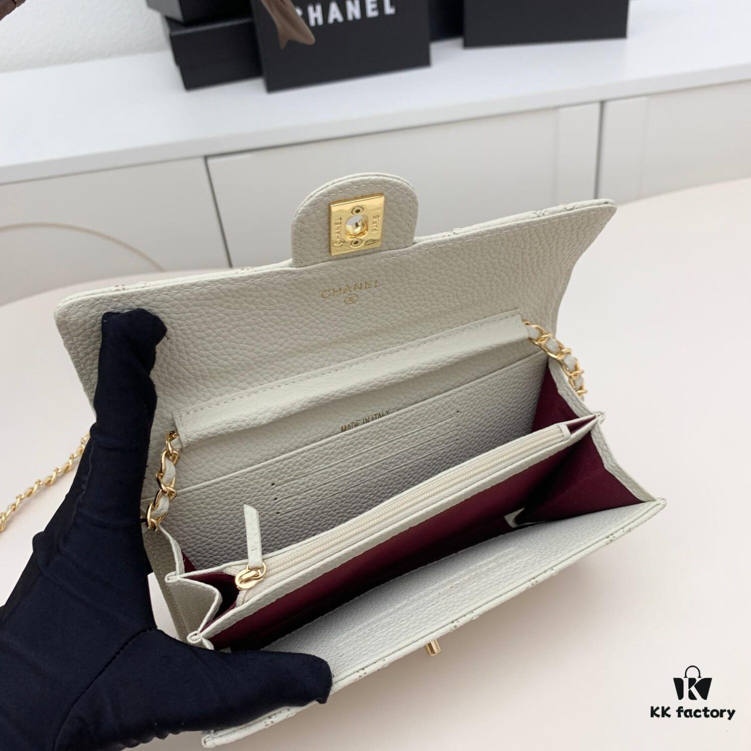 Chanel Classic Quilted Leather Shoulder Crossbody Bag with Chain