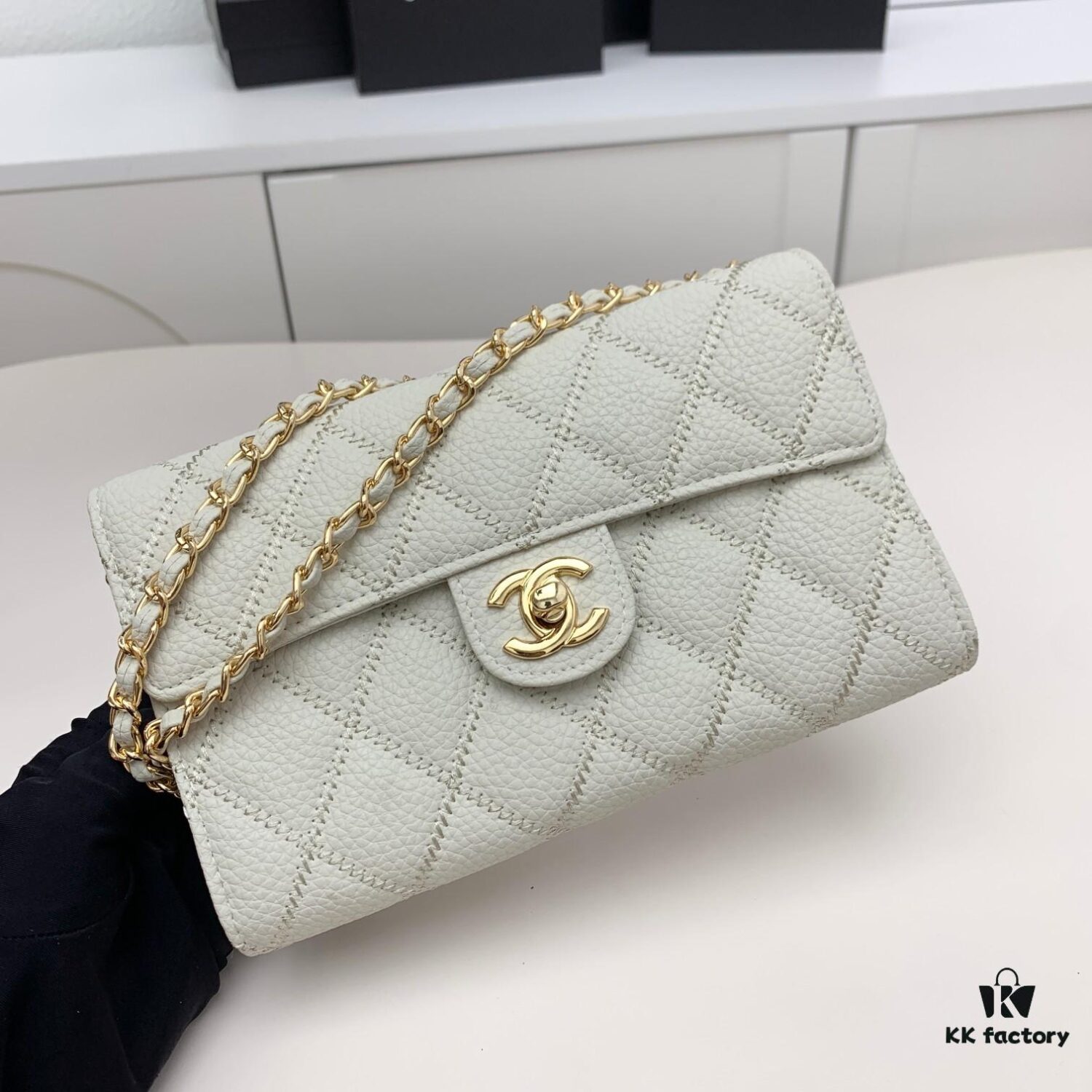 Chanel Classic Quilted Leather Shoulder Crossbody Bag with Chain