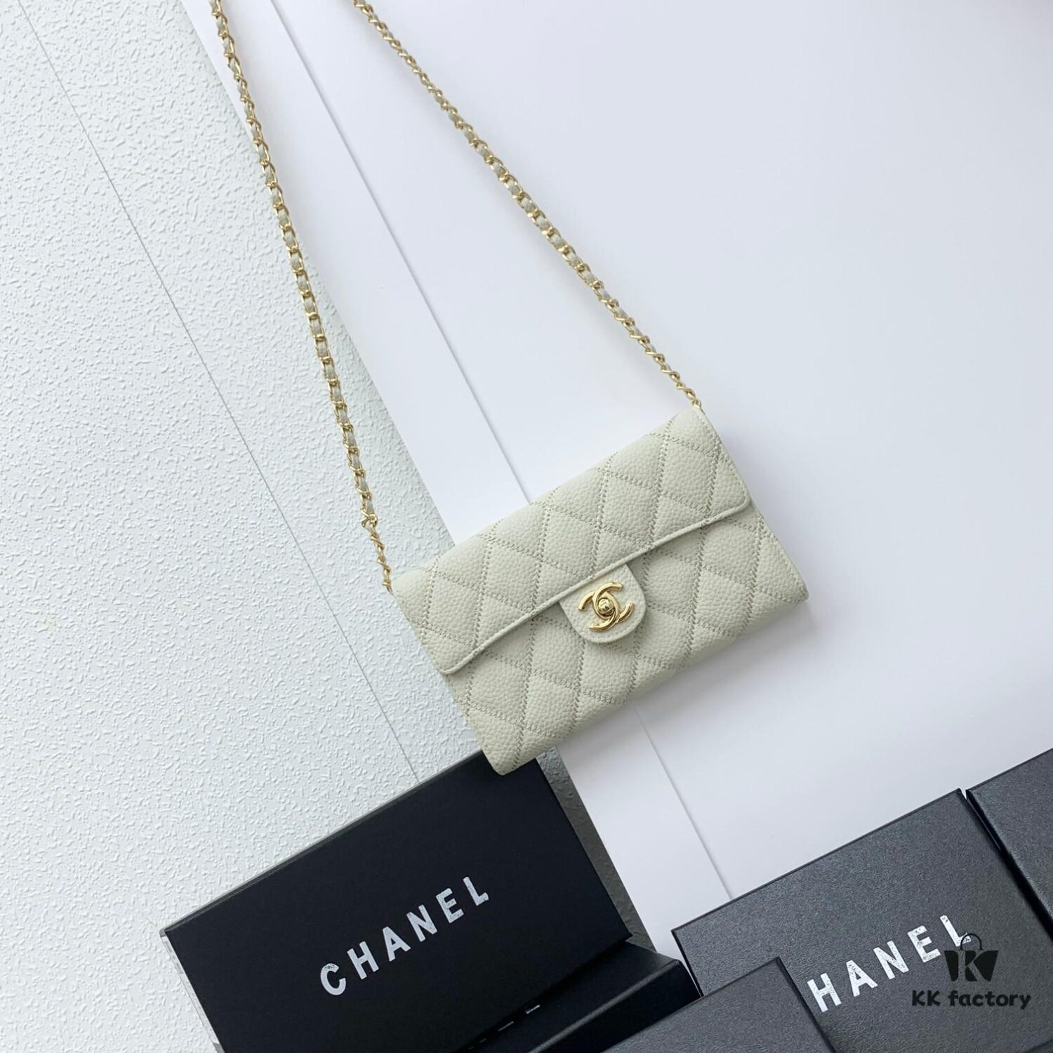 Chanel Classic Quilted Leather Shoulder Crossbody Bag with Chain
