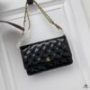 Top Quality Authentic Sheepskin Chanel WOC Classic Fortune Bag, Adjustable Chain for Crossbody or Shoulder Wear, Compact Yet Spacious with Card Slots, Zipper Compartment, and Coin Pocket