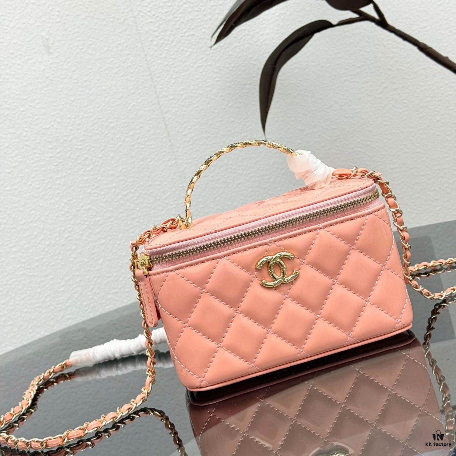 Bestselling Upgraded Chanel-Style Box Clutch with Rhinestone Handle