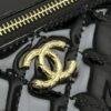 Bestselling Upgraded Chanel-Style Box Makeup Bag with Rhinestone Handle