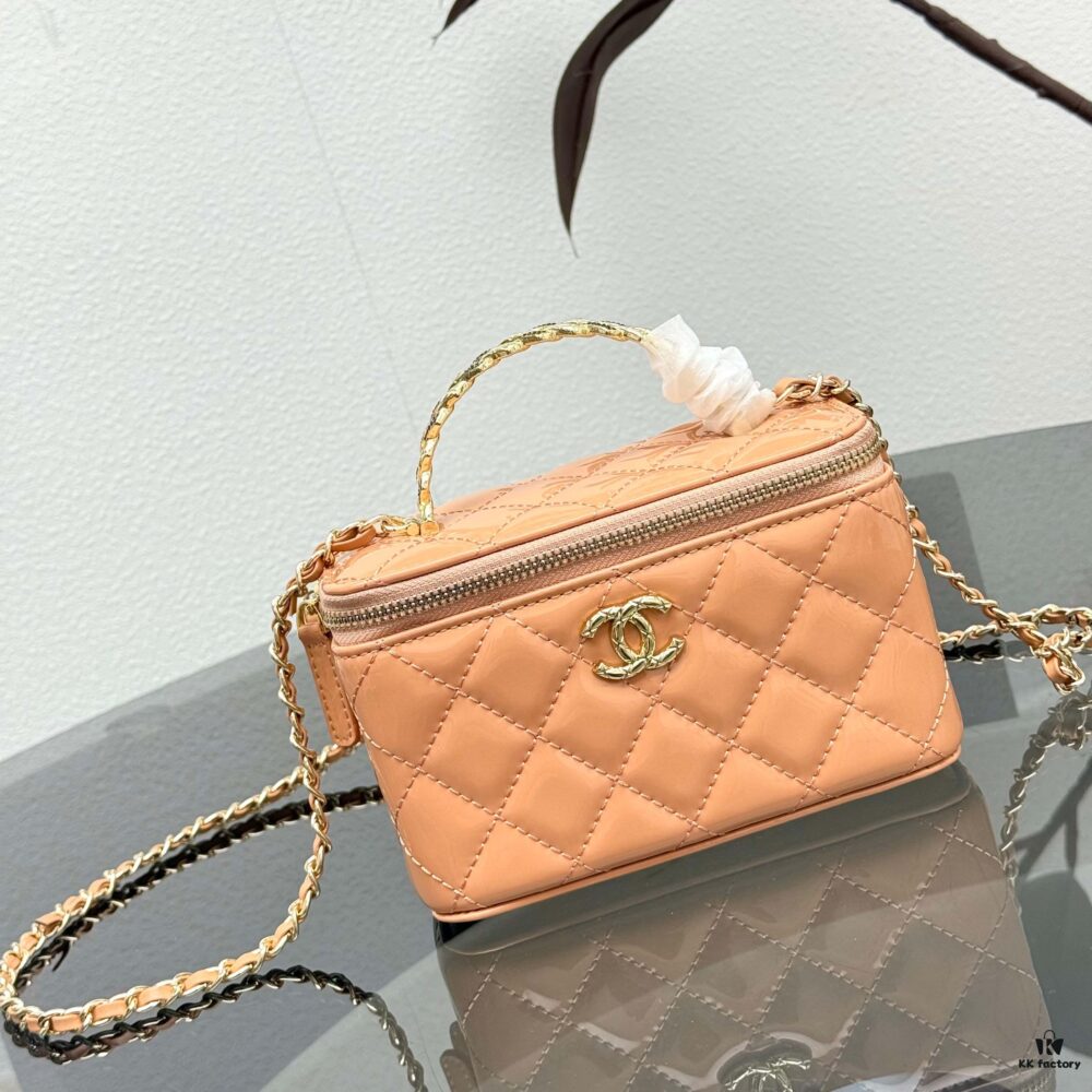 Bestselling Upgraded Chanel-style Box Clutch with Rhinestone Handle