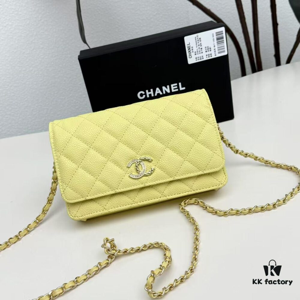 Chanel Classic WOC Fortune Bag in New CF Series Caviar Leather and Smooth Lambskin - Summer Perfect, Timeless Style for All Seasons, 19cm
