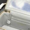 Bestselling Upgraded Chanel-Style Box Makeup Bag with Rhinestone Handle