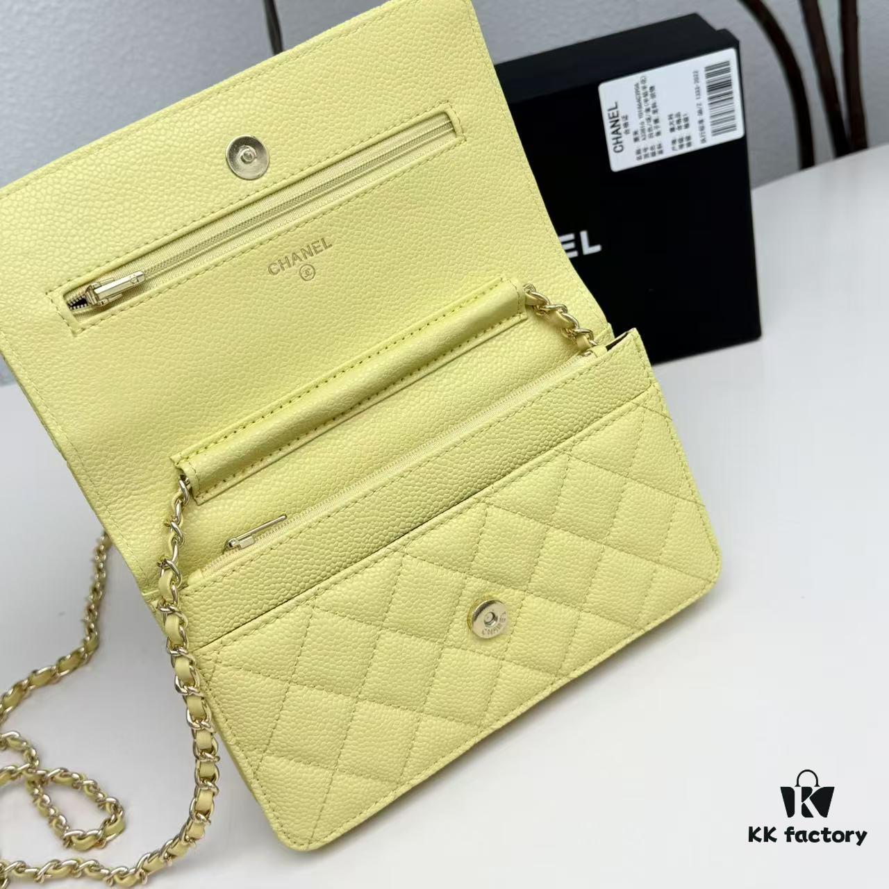 Chanel Classic WOC Fortune Bag in New CF Series Caviar Leather and Smooth Lambskin - Summer Perfect, Timeless Style for All Seasons, 19cm