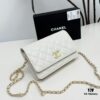 Chanel Classic WOC Bag in CF Series Caviar Leather and Smooth Lambskin - New Color, Perfect for Summer and All Seasons, 19cm