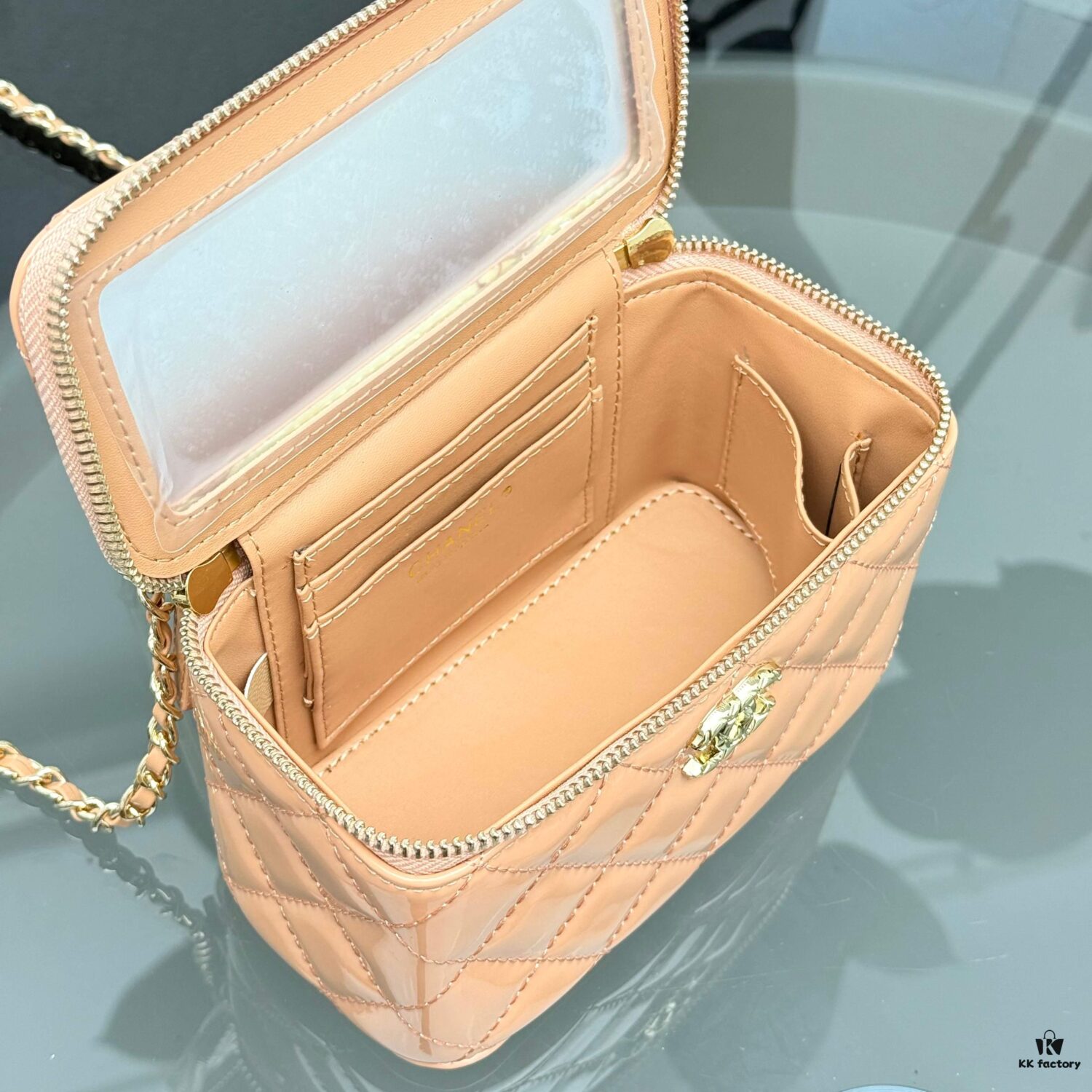 Bestselling Upgraded Chanel-style Box Clutch with Rhinestone Handle