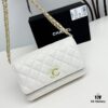Chanel Classic WOC Bag in CF Series Caviar Leather and Smooth Lambskin - New Color, Perfect for Summer and All Seasons, 19cm
