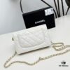 Chanel Classic WOC Bag in CF Series Caviar Leather and Smooth Lambskin - New Color, Perfect for Summer and All Seasons, 19cm