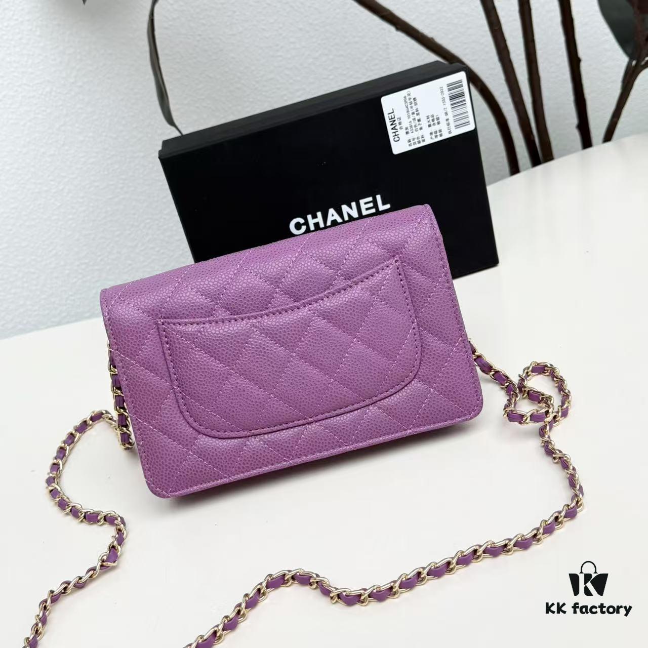 Chanel Classic WOC Fortune Bag in New CF Series Caviar Leather and Smooth Lambskin