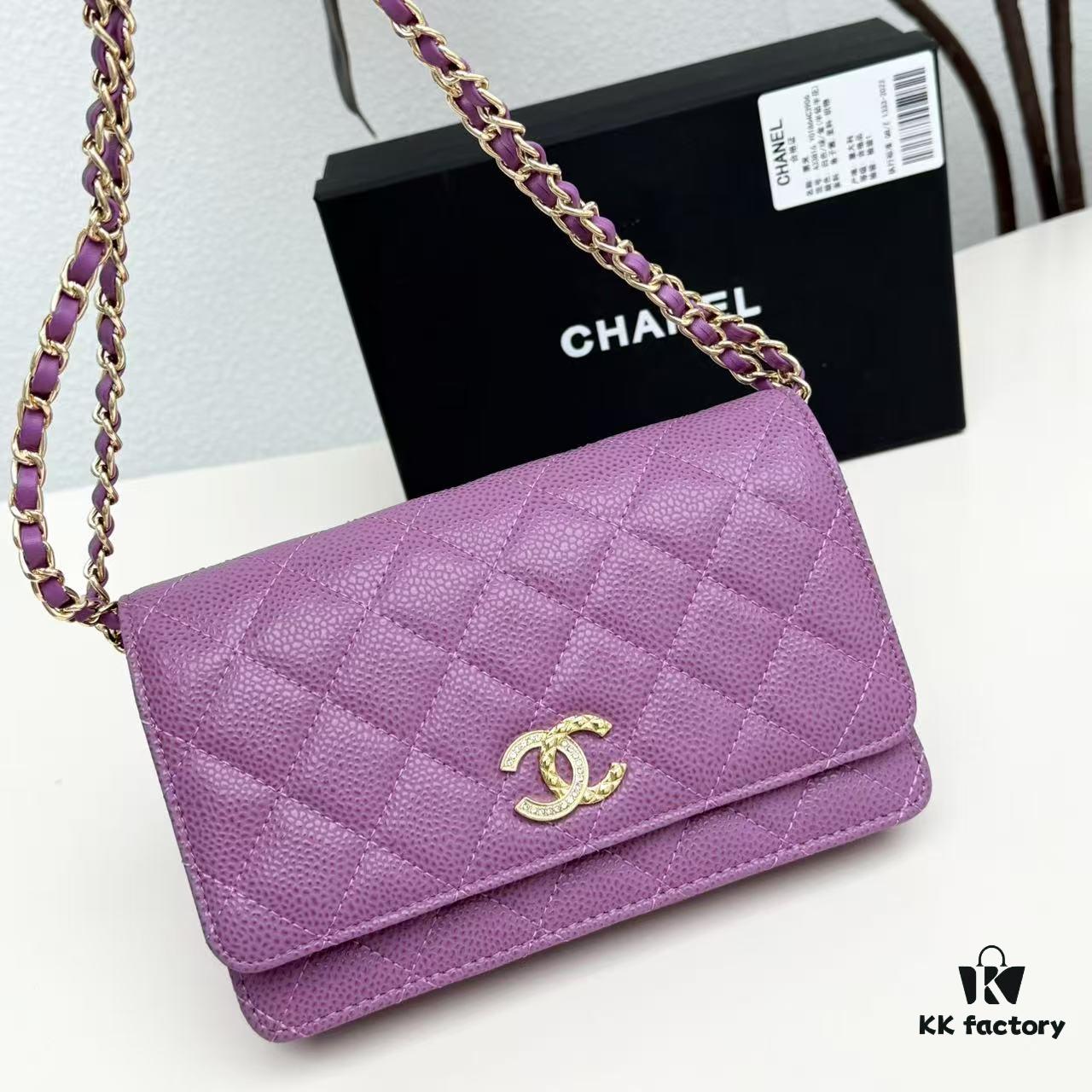 Chanel Classic WOC Fortune Bag in New CF Series Caviar Leather and Smooth Lambskin