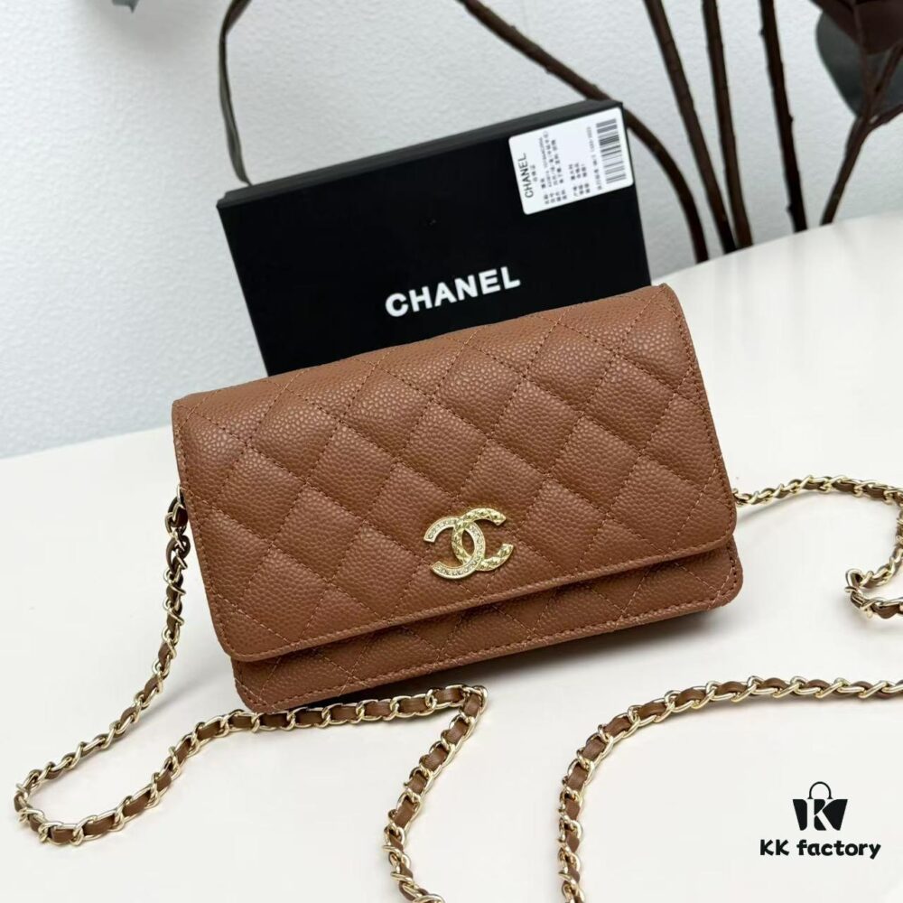 New Arrival Upgraded Version CF Series Caviar Calfskin Smooth Lambskin Chanel Classic WOC Lucky Bag in New Color