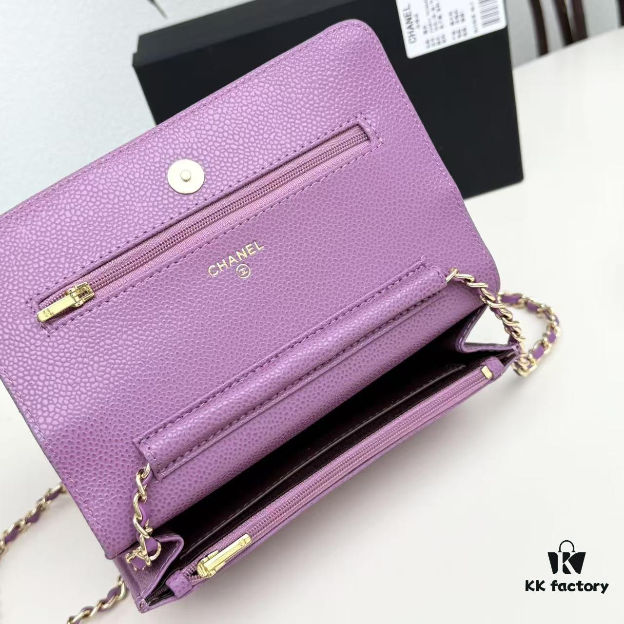 Chanel Classic WOC Fortune Bag in New CF Series Caviar Leather and Smooth Lambskin