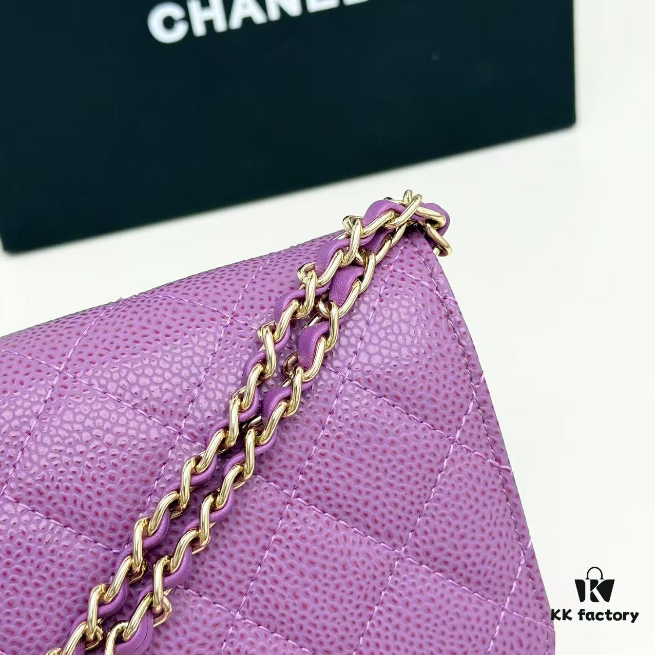 Chanel Classic WOC Fortune Bag in New CF Series Caviar Leather and Smooth Lambskin