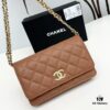 New Arrival Upgraded Version CF Series Caviar Calfskin Smooth Lambskin Chanel Classic WOC Lucky Bag in New Color