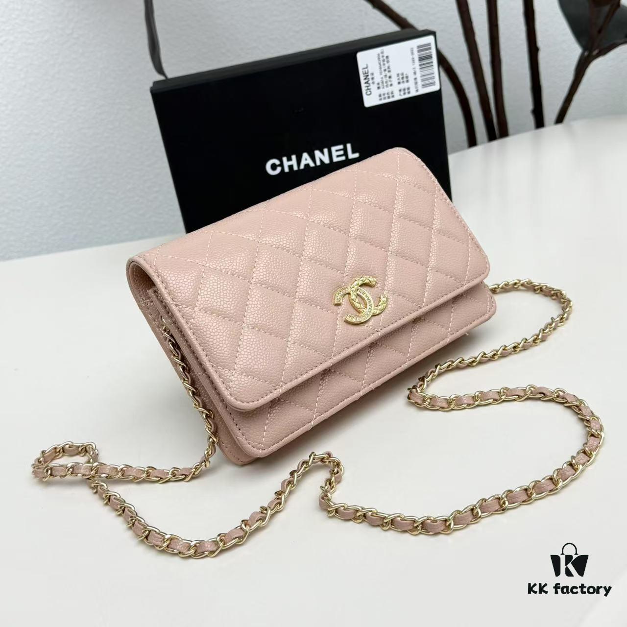 New Color CF Series Caviar Calfskin Smooth Lamb Leather Chanel Classic WOC Fortune Bag