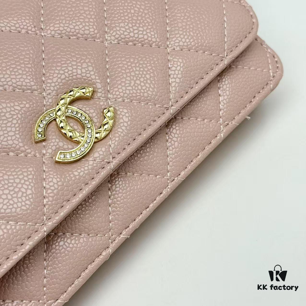 New Color CF Series Caviar Calfskin Smooth Lamb Leather Chanel Classic WOC Fortune Bag