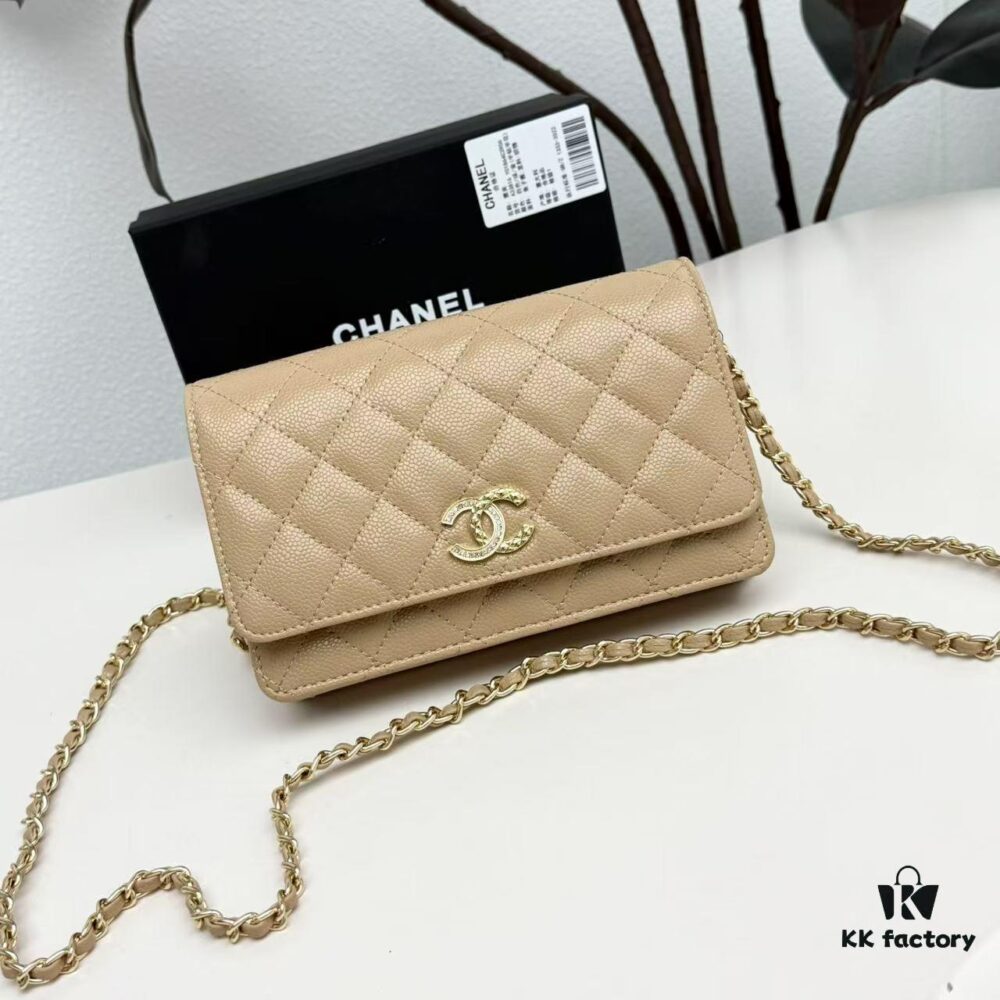 Chanel Classic WOC Bag in CF Series Caviar Leather and Smooth Lamb Skin - New Color Launch