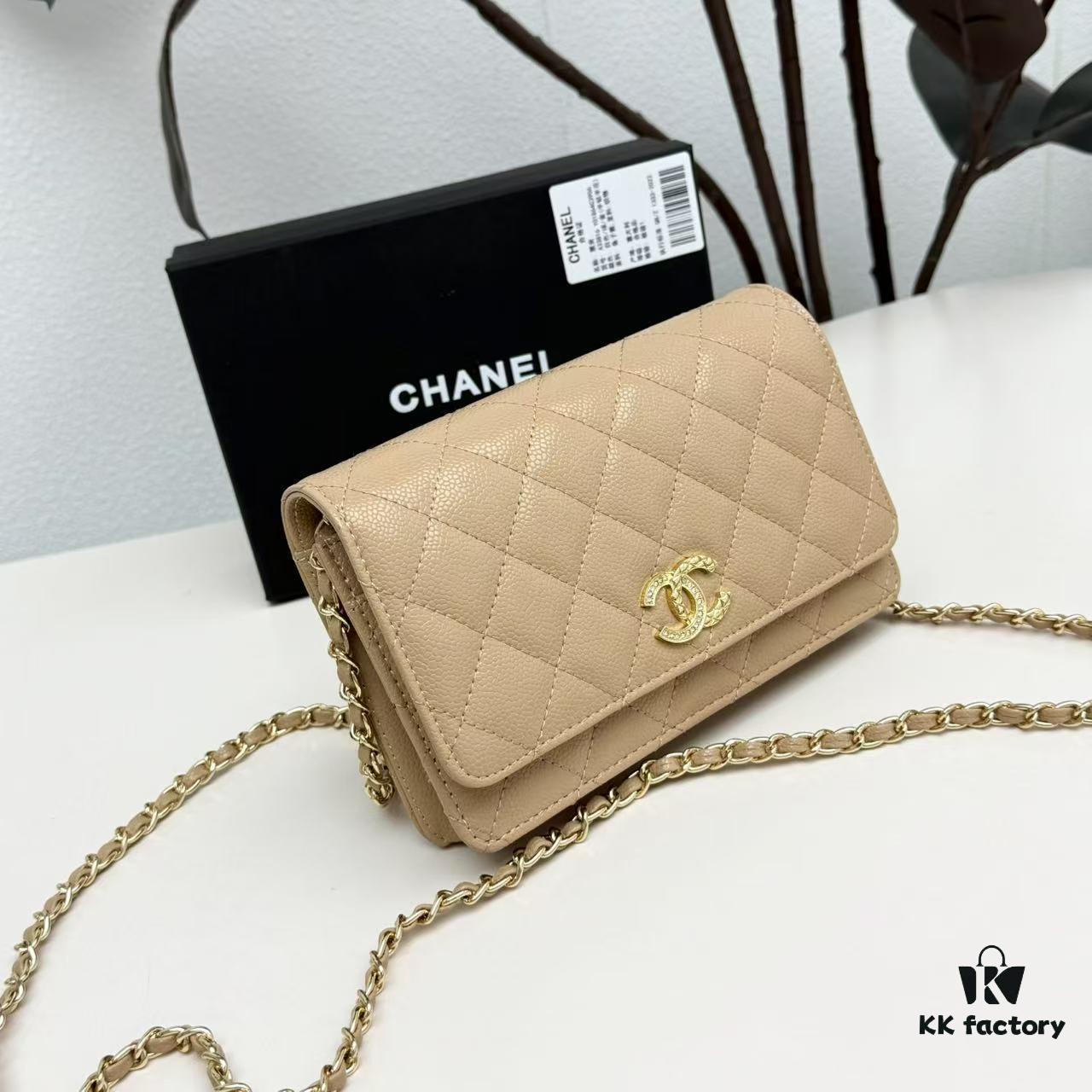 Chanel Classic WOC Bag in CF Series Caviar Leather and Smooth Lamb Skin - New Color Launch