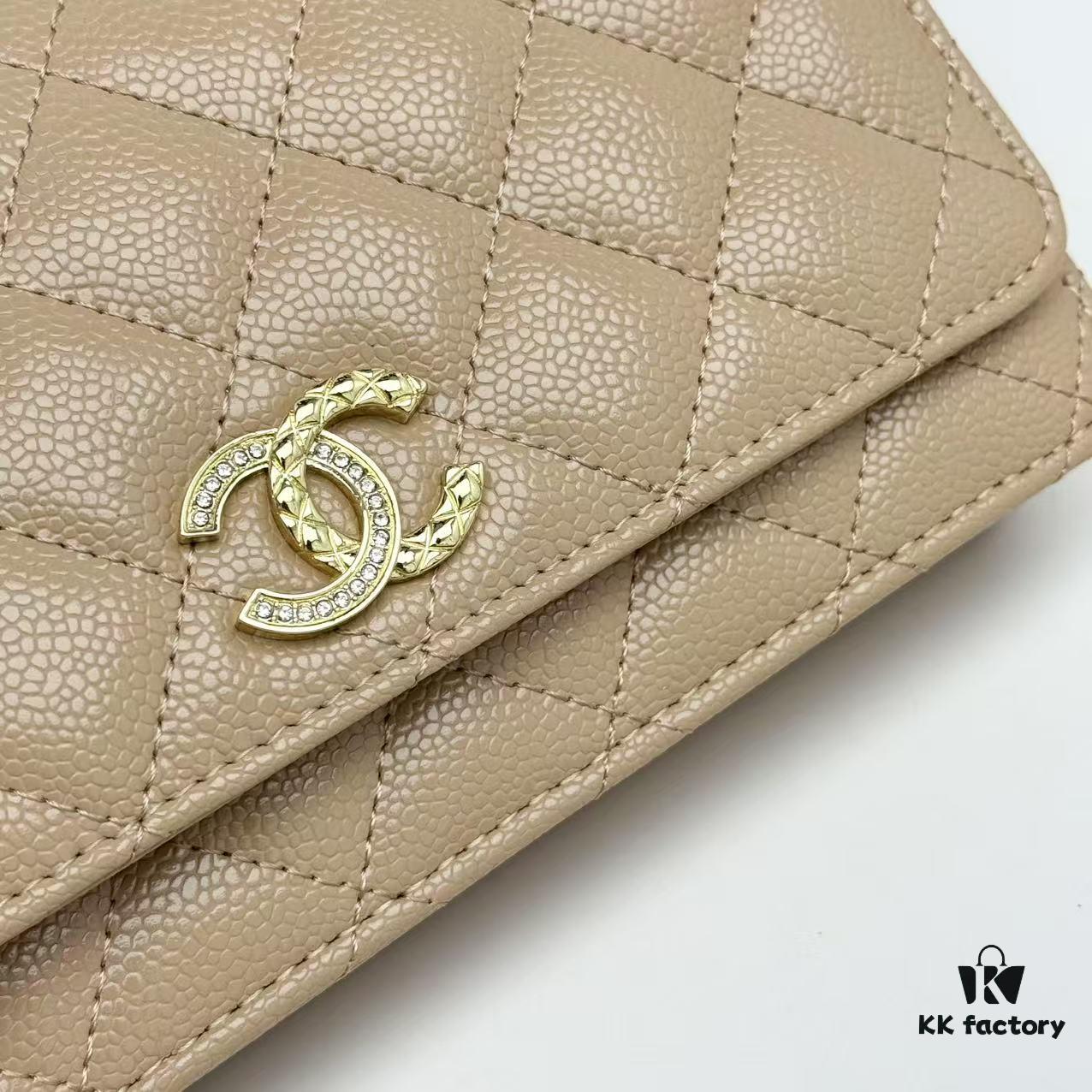 Chanel Classic WOC Bag in CF Series Caviar Leather and Smooth Lamb Skin - New Color Launch