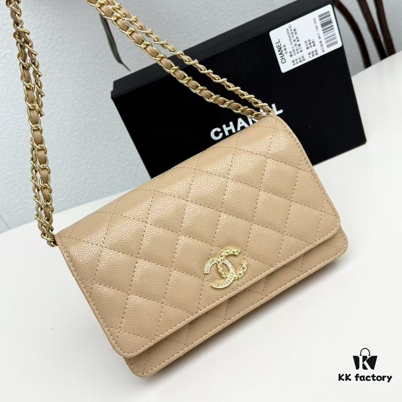 Chanel Classic WOC Bag in CF Series Caviar Leather and Smooth Lamb Skin - New Color Launch