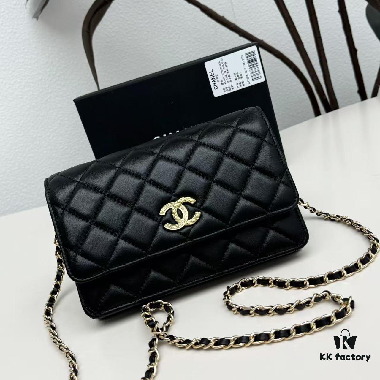 New Color CF Series Caviar Grain Calfskin Smooth Lamb Leather Chanel Classic WOC Fortune Bag