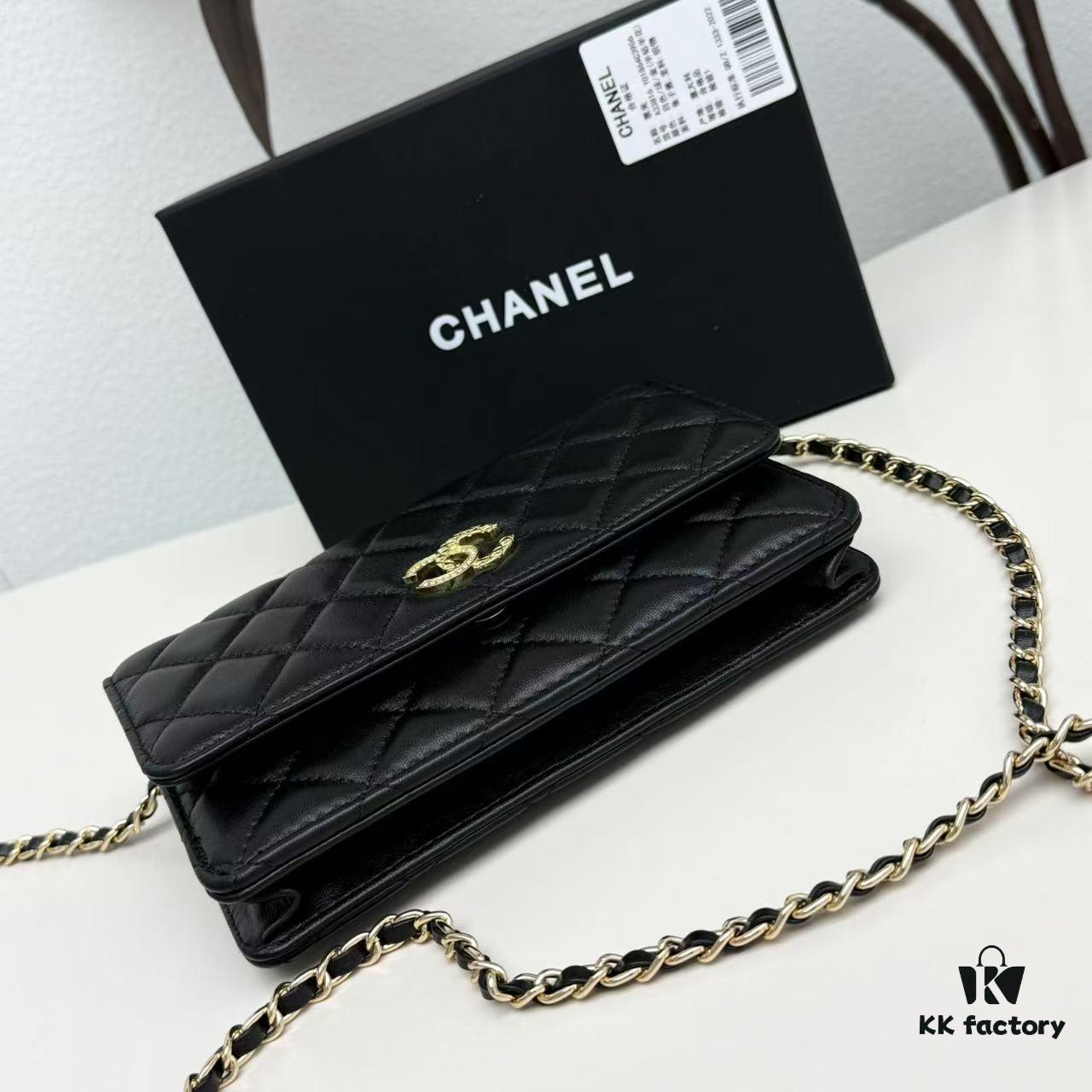 New Color CF Series Caviar Grain Calfskin Smooth Lamb Leather Chanel Classic WOC Fortune Bag
