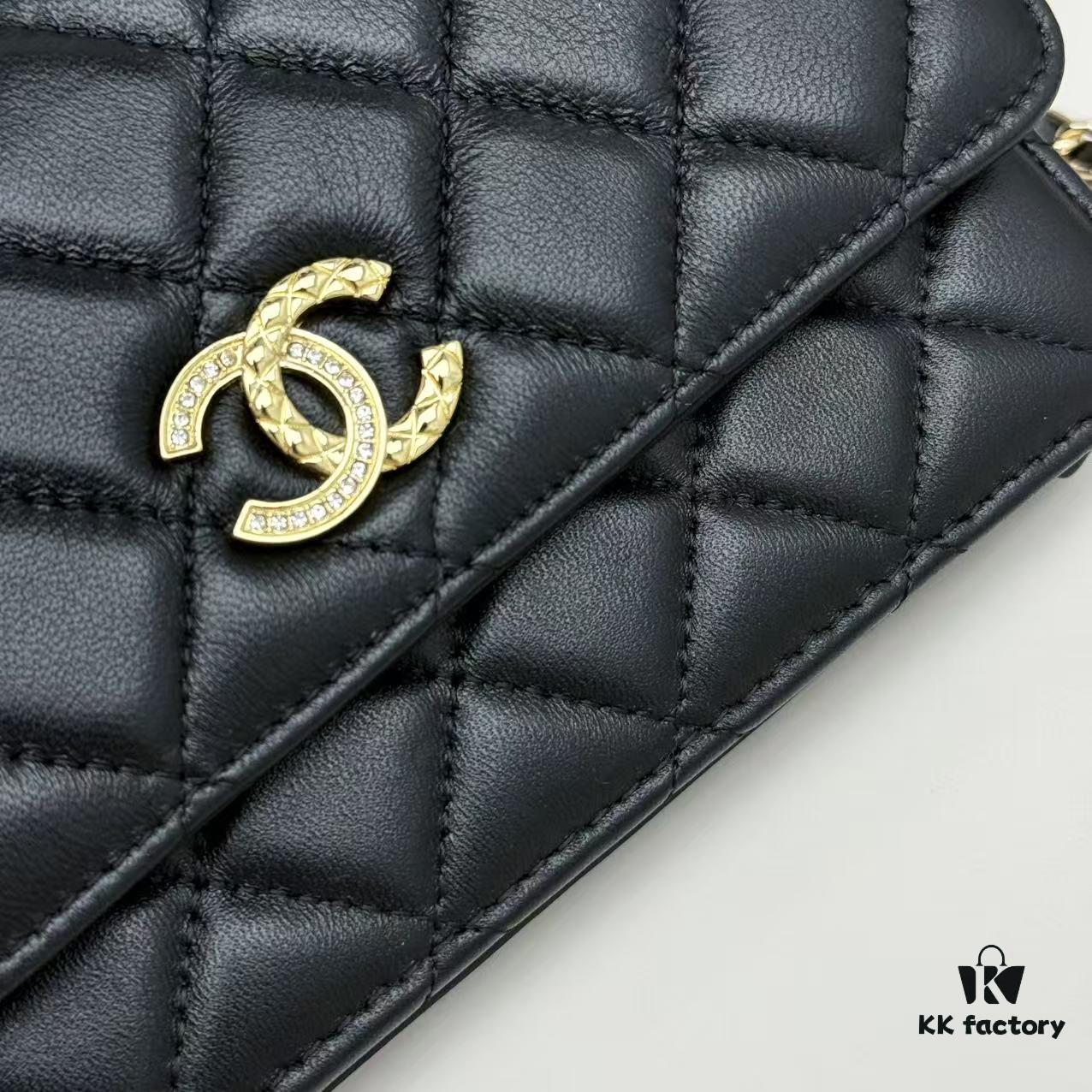 New Color CF Series Caviar Grain Calfskin Smooth Lamb Leather Chanel Classic WOC Fortune Bag