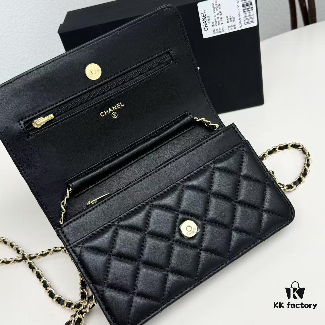 New Color CF Series Caviar Grain Calfskin Smooth Lamb Leather Chanel Classic WOC Fortune Bag